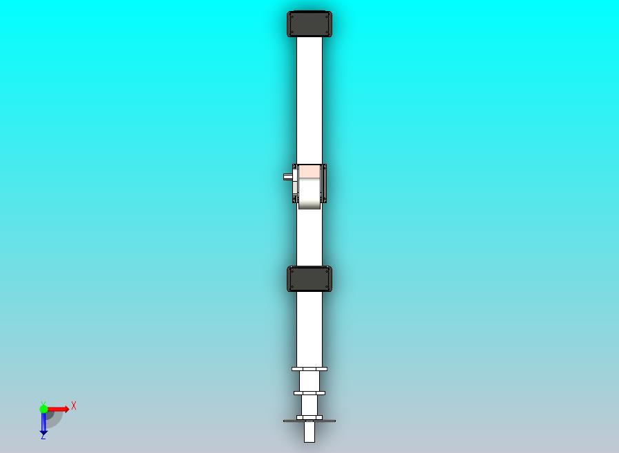 汽车照明桅杆MAO-5m（L），不带三角架和泛光灯。（起升高度5m）