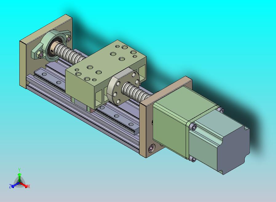 RATTMMOTOR ZBX80 100mm直线平台运动执行器1605滚珠丝杠