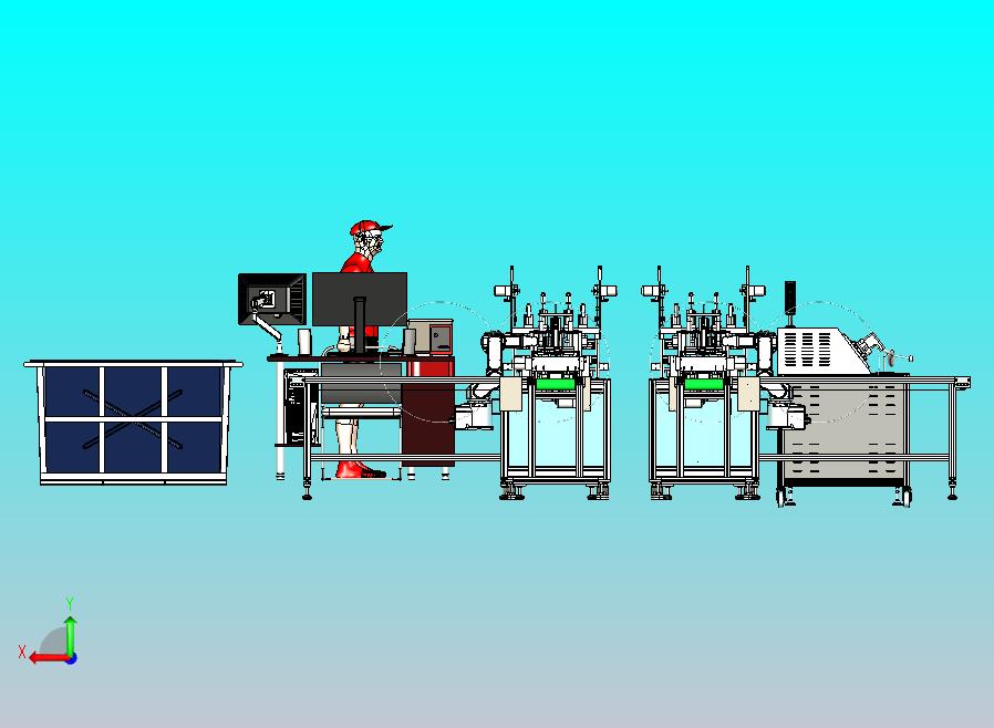 自动化电子元件组装生产线