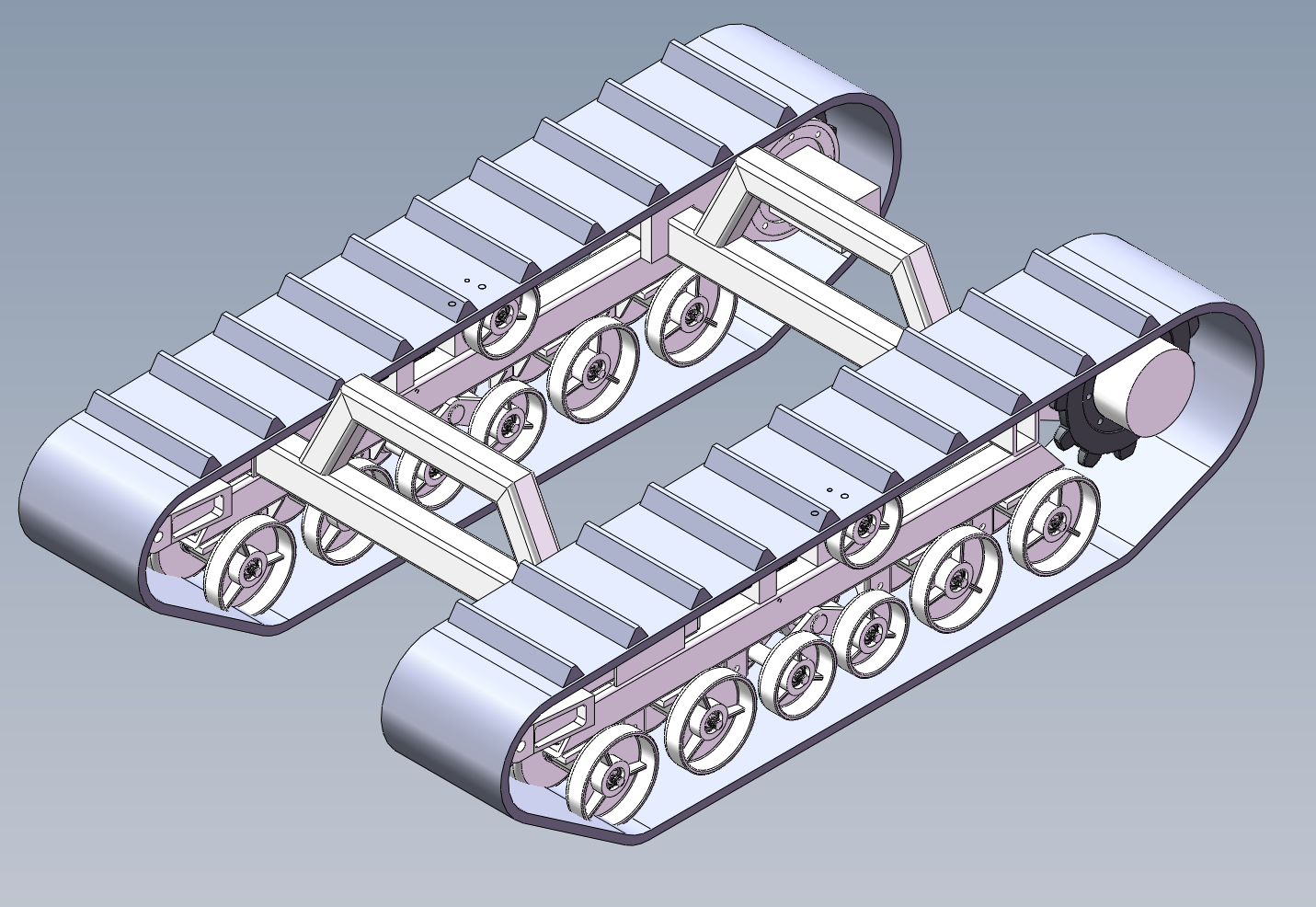 3吨橡胶履带底盘