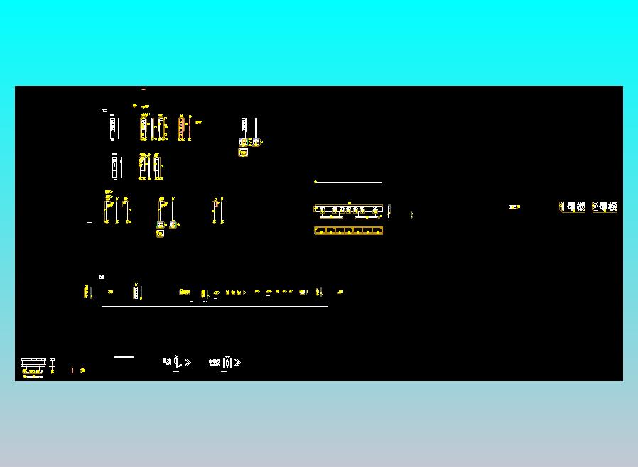 建筑内外部空间导视系统 地下室车库标志标