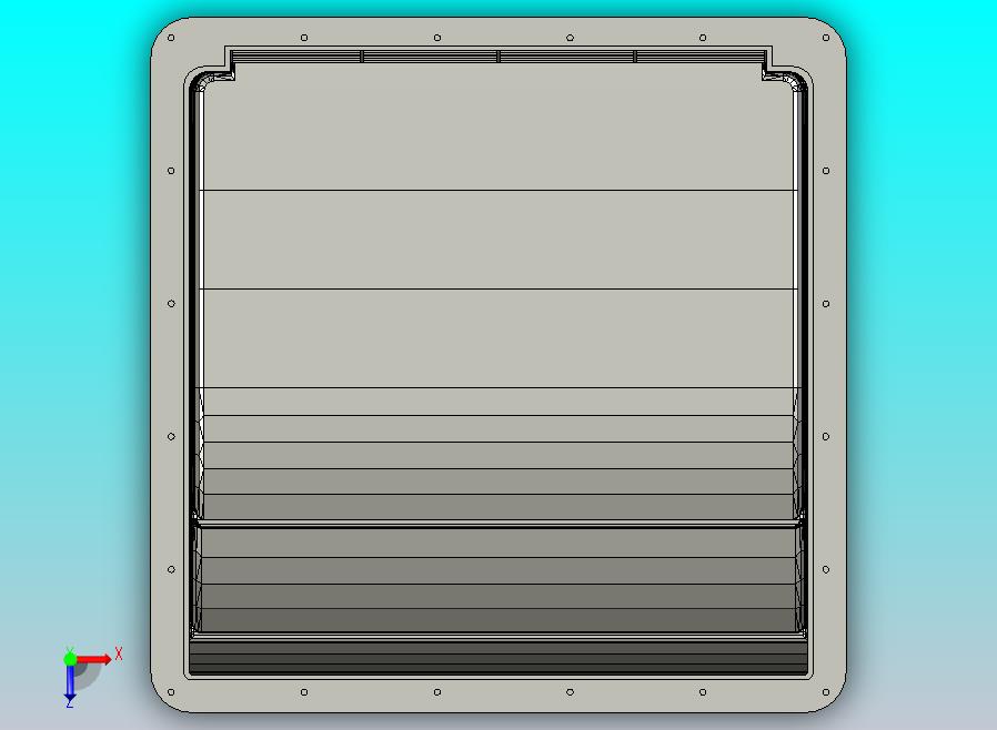 17 英寸 X 17 英寸 X 5-1_4 英寸，通风扇