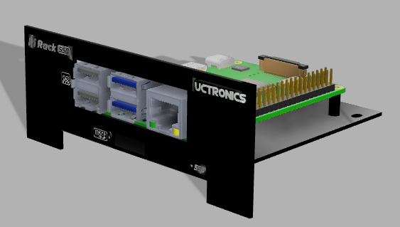 UCTRONICS 19” 1U 机架式模块