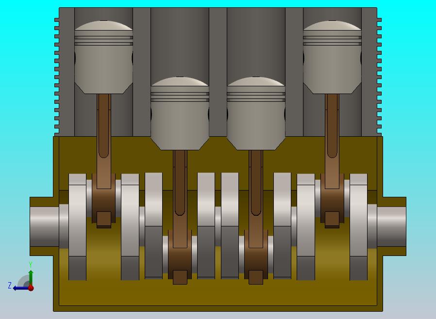 直列 4 发动机组件