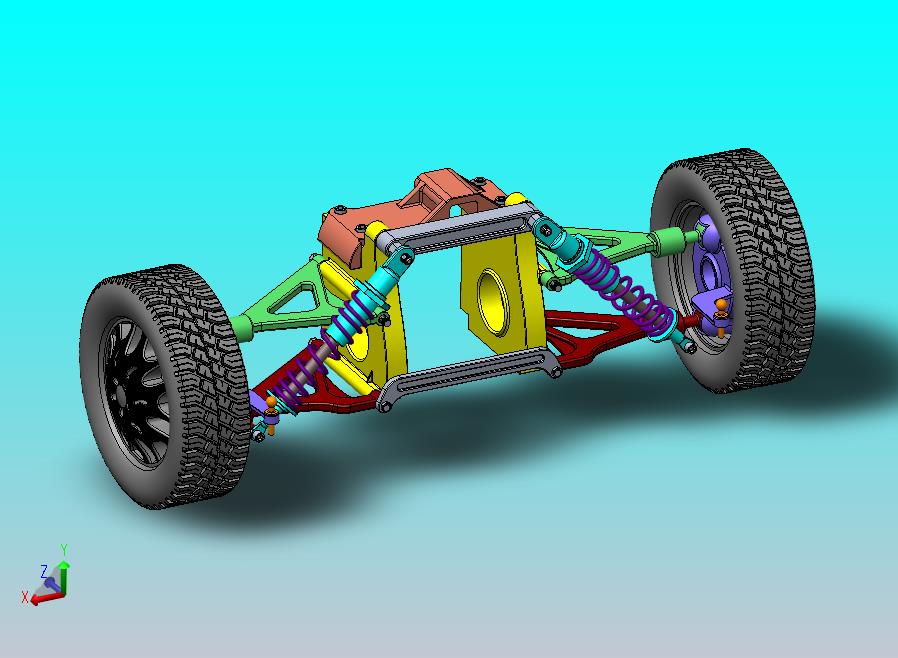 汽车悬挂系统double-wishbone-suspension-system-2 SW