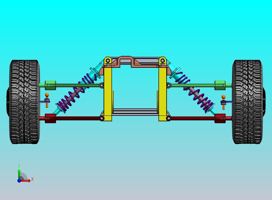 汽车悬挂系统double-wishbone-suspension-system-2 SW