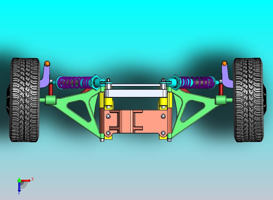 汽车悬挂系统double-wishbone-suspension-system-2 SW