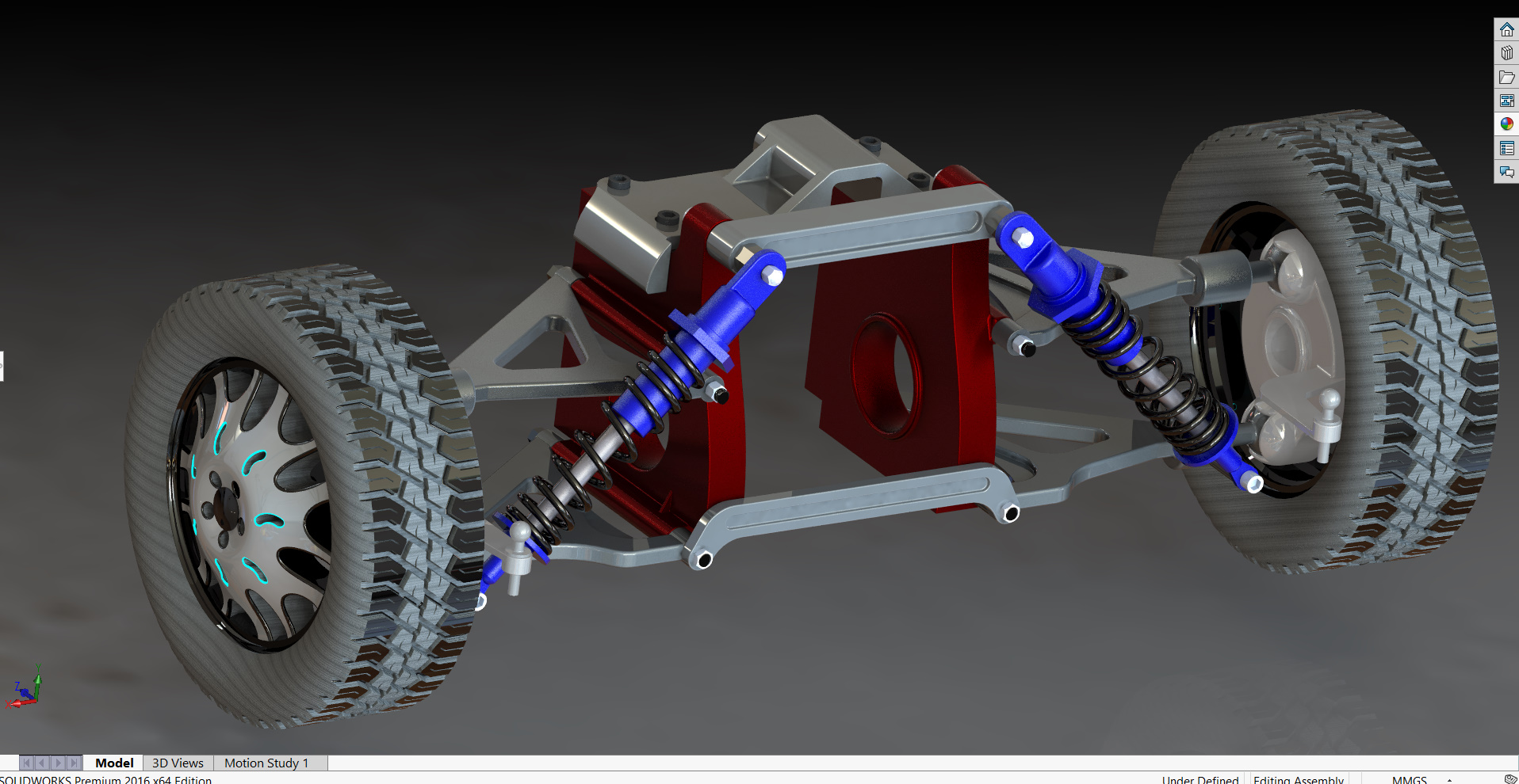 汽车悬挂系统double-wishbone-suspension-system-2 SW