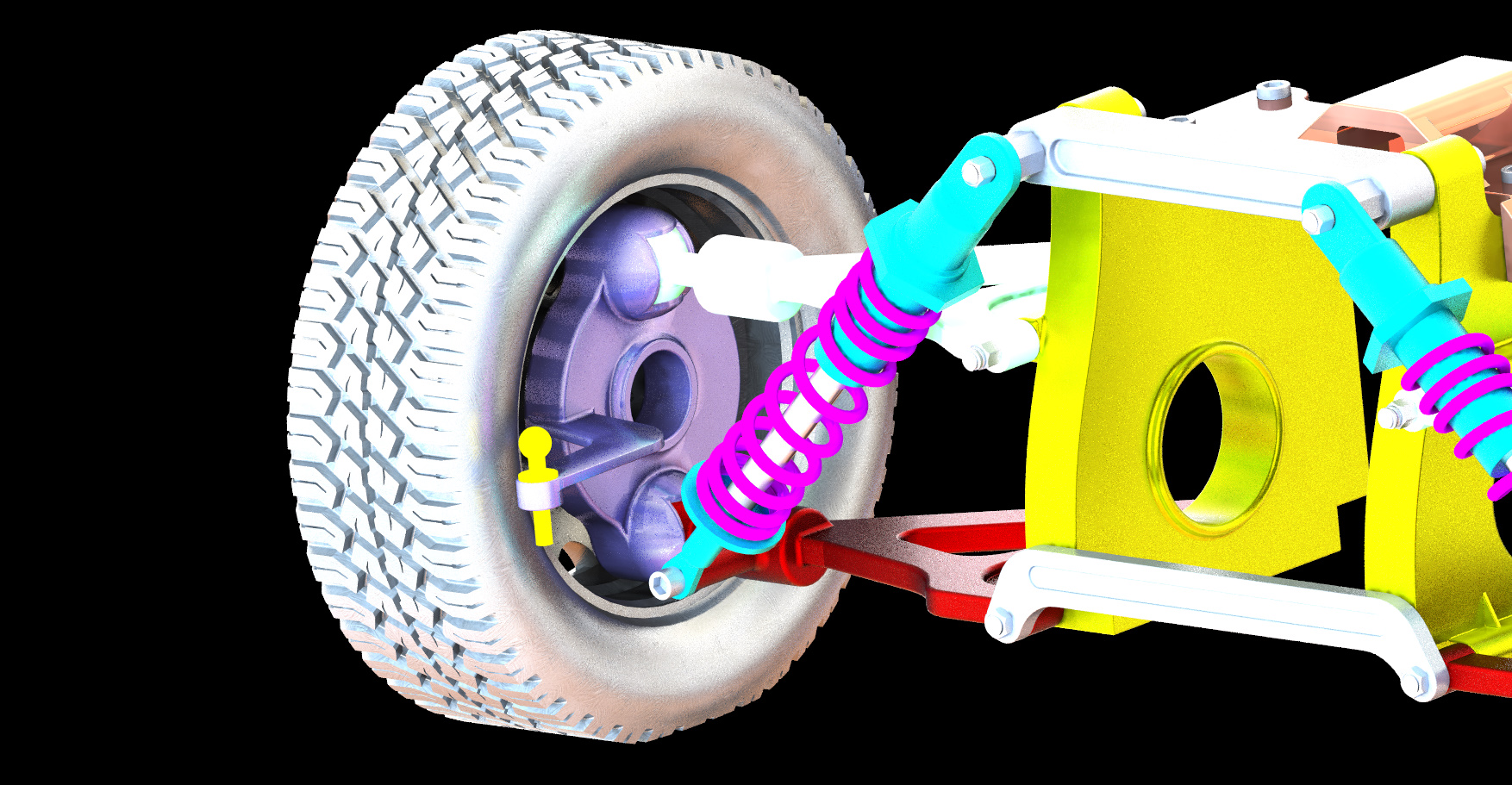 汽车悬挂系统double-wishbone-suspension-system-2 SW