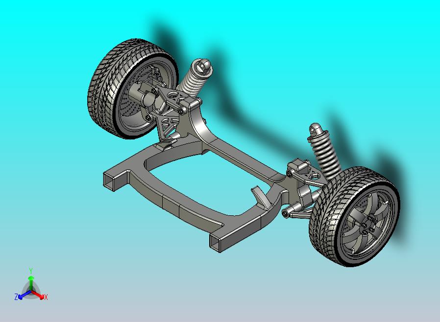 汽车悬挂系统Suspension Complete Assembly STP IGS