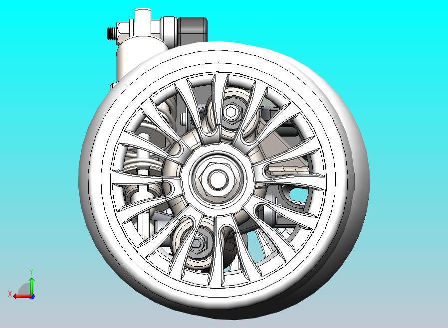 汽车悬挂系统wheel_suspension SW STP