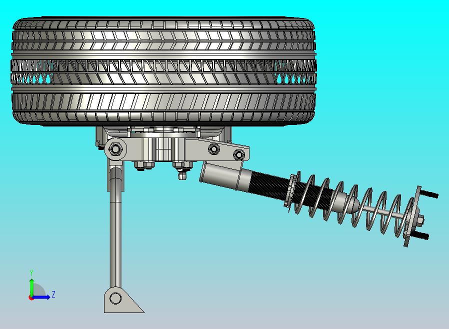 汽车悬挂系统vehicle-suspension-electric-car STP