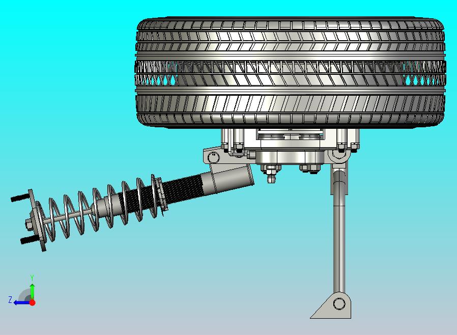 汽车悬挂系统vehicle-suspension-electric-car STP