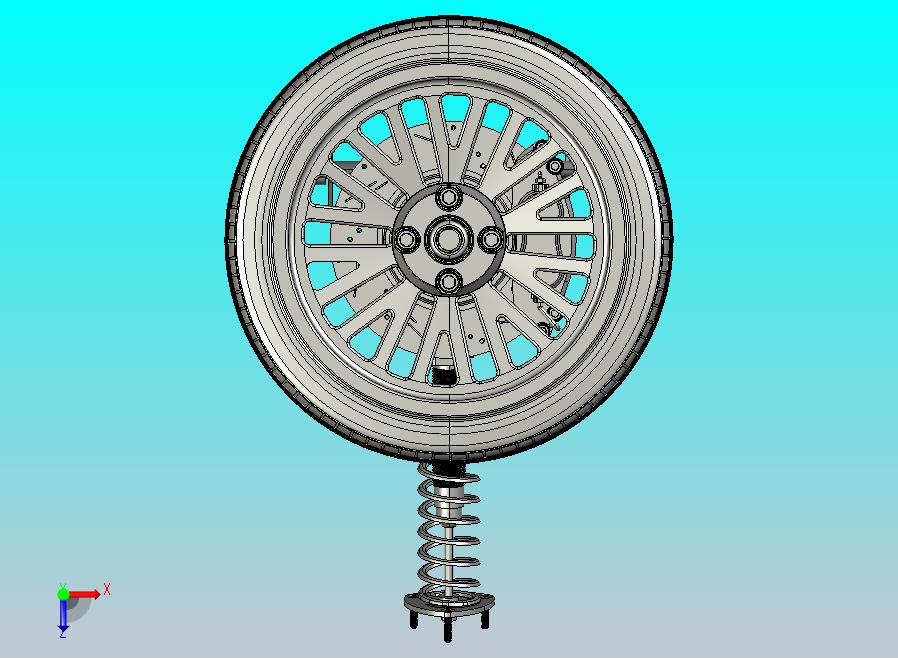 汽车悬挂系统vehicle-suspension-electric-car STP