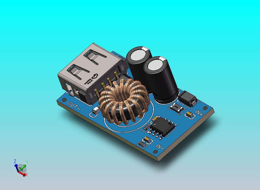 USB QC3.0快充电源模块