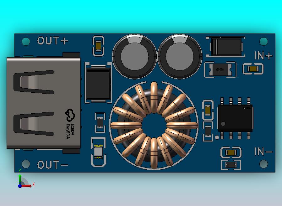 USB QC3.0快充电源模块