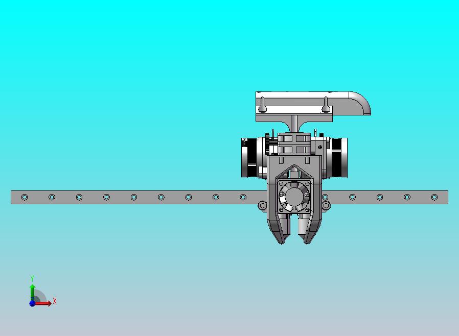 3D打印机双挤出头结构
