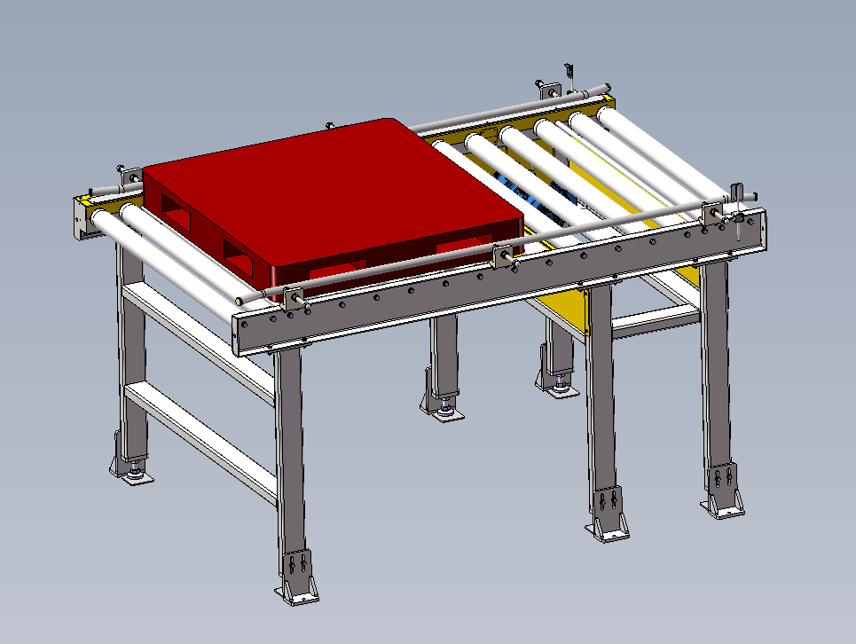 1200mm x 1500kg托盘滚筒输送机