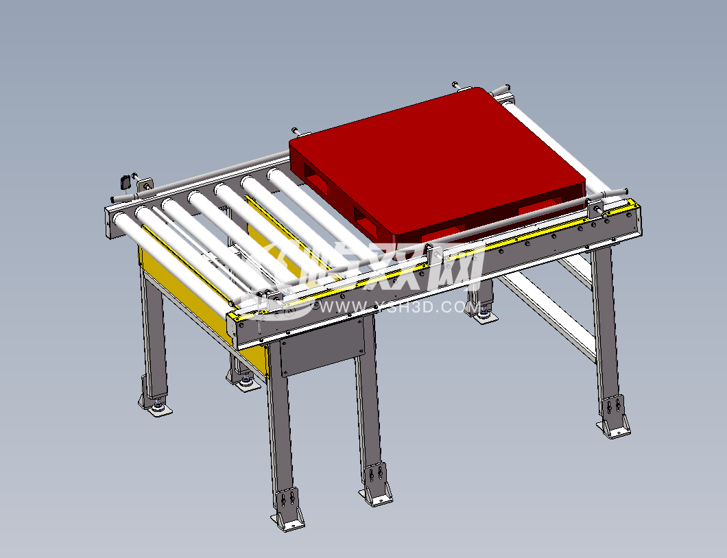 1200mm x 1500kg托盘滚筒输送机