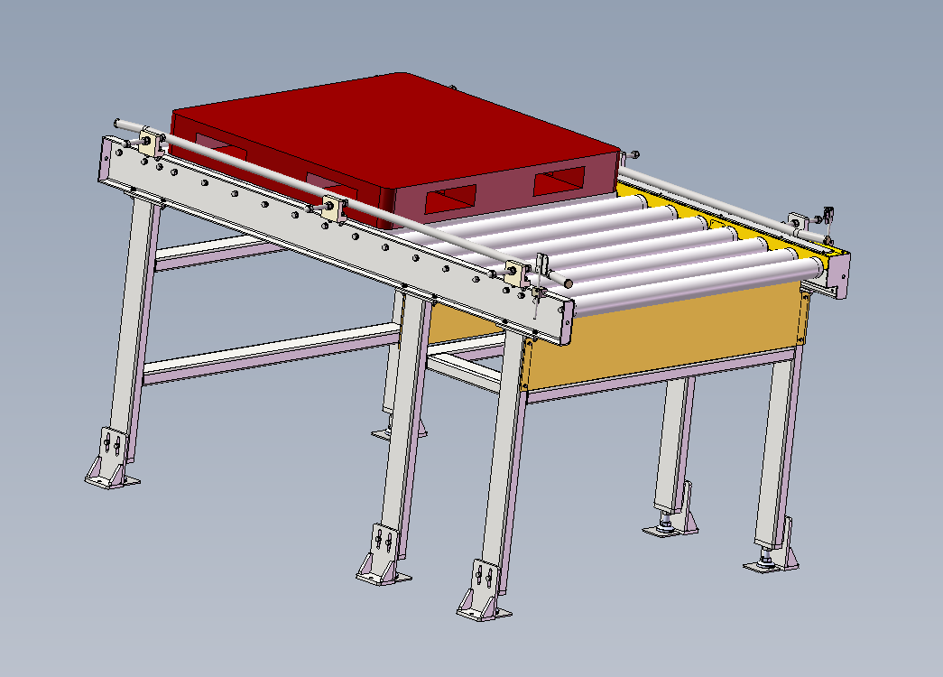 1200mm x 1500kg托盘滚筒输送机