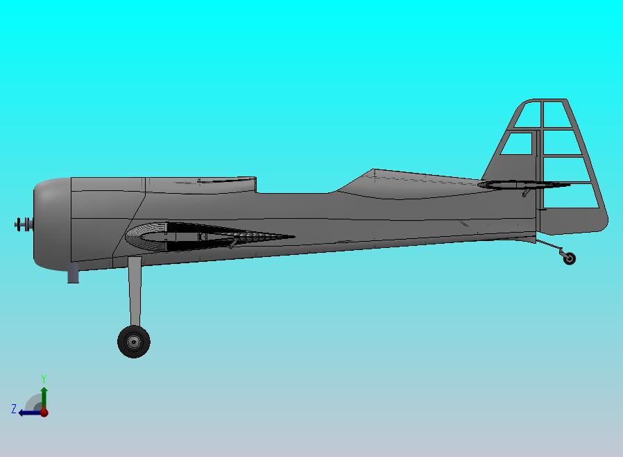 胶合板与轻木材质的SU-31航模飞机结构