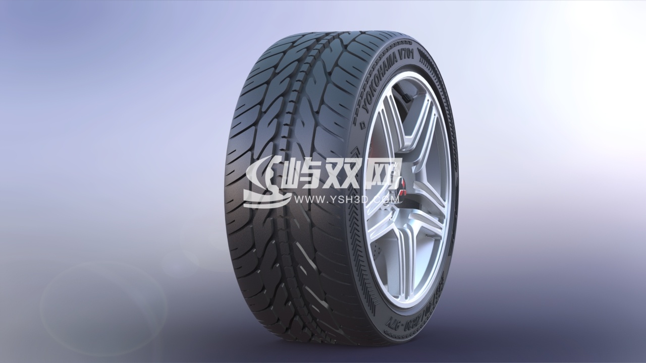 三菱合金轮毂(含刹车片)设计