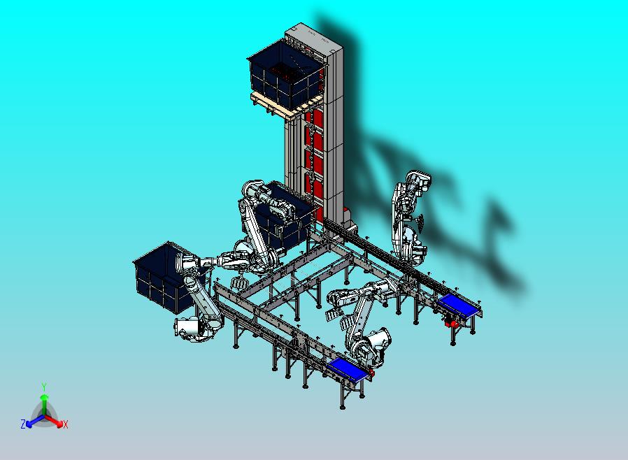 自动化零件分拣与包装生产线