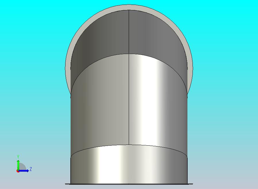 DN8 截面的 90° 弯头