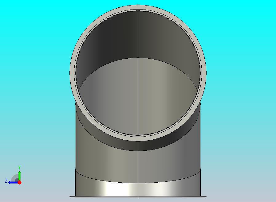 DN8 截面的 90° 弯头