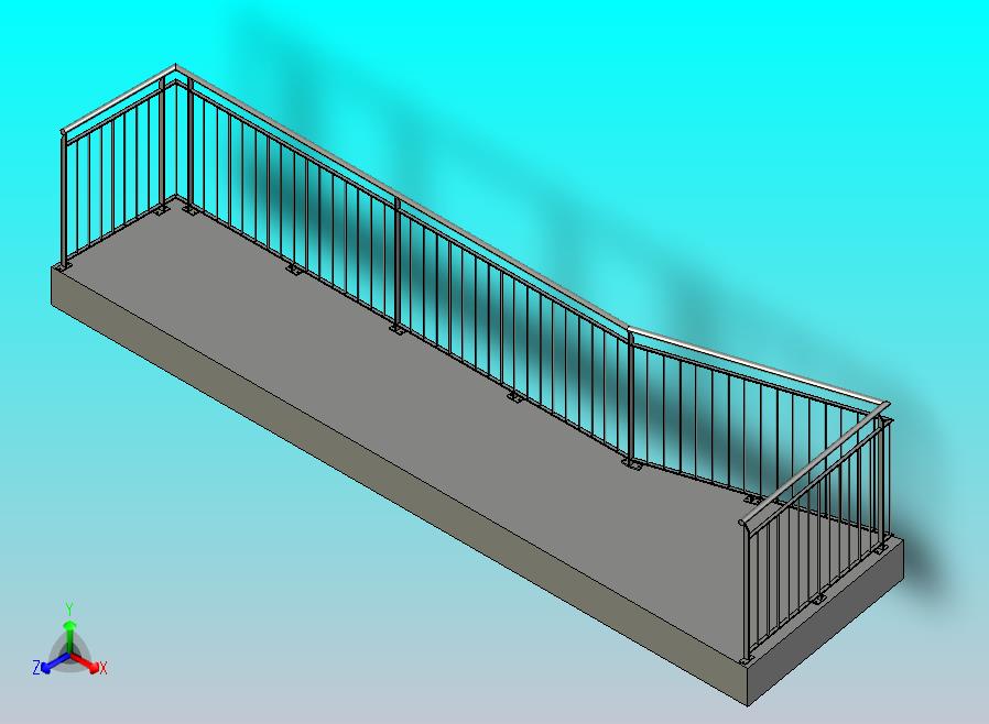 光面不锈钢阳台
