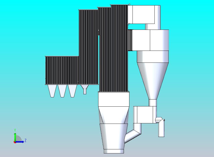 Maxau造纸厂焚烧炉锅炉模型3D