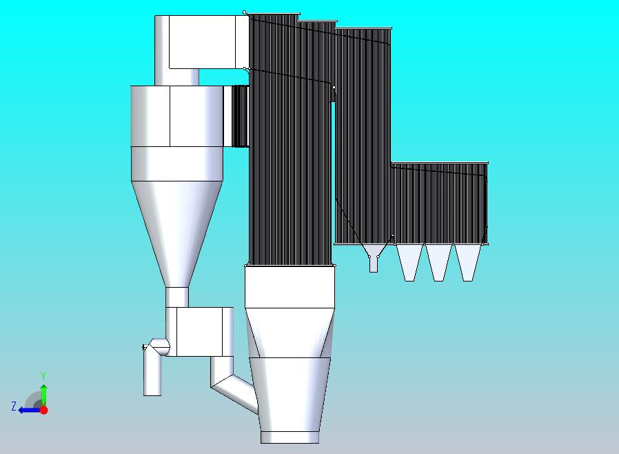 Maxau造纸厂焚烧炉锅炉模型3D