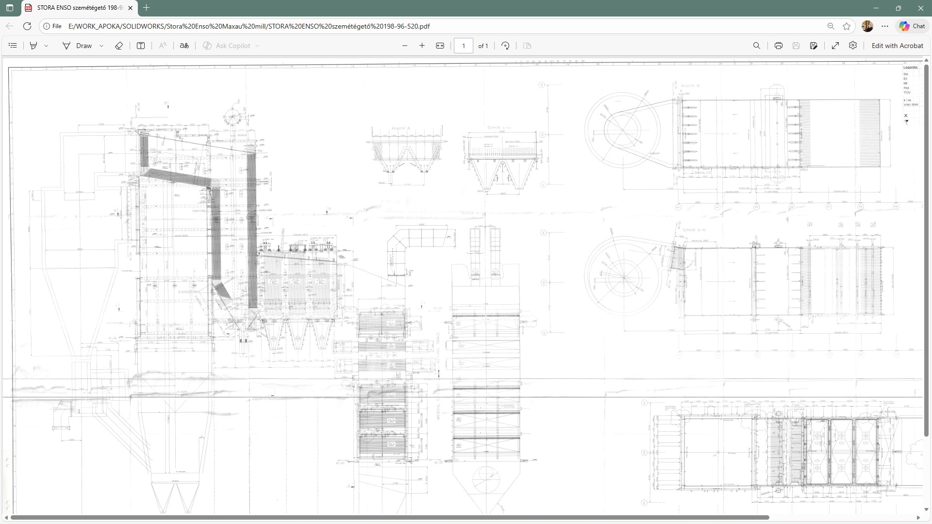 Maxau造纸厂焚烧炉锅炉模型3D