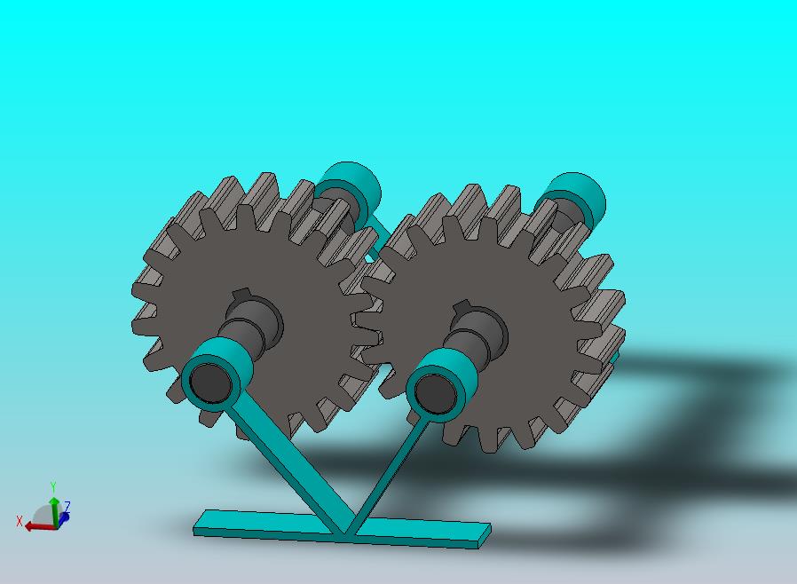 支线齿轮和它的装配