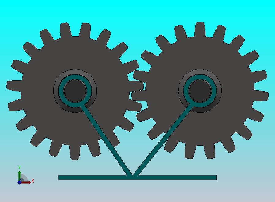 支线齿轮和它的装配