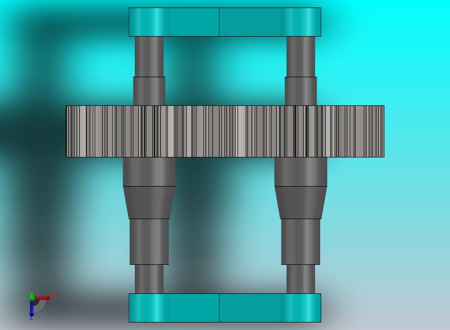 支线齿轮和它的装配