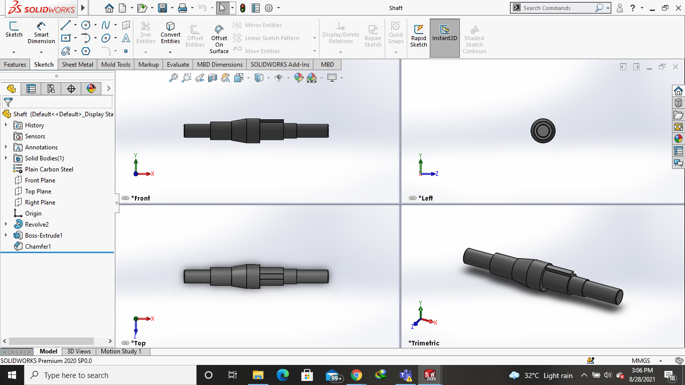 支线齿轮和它的装配