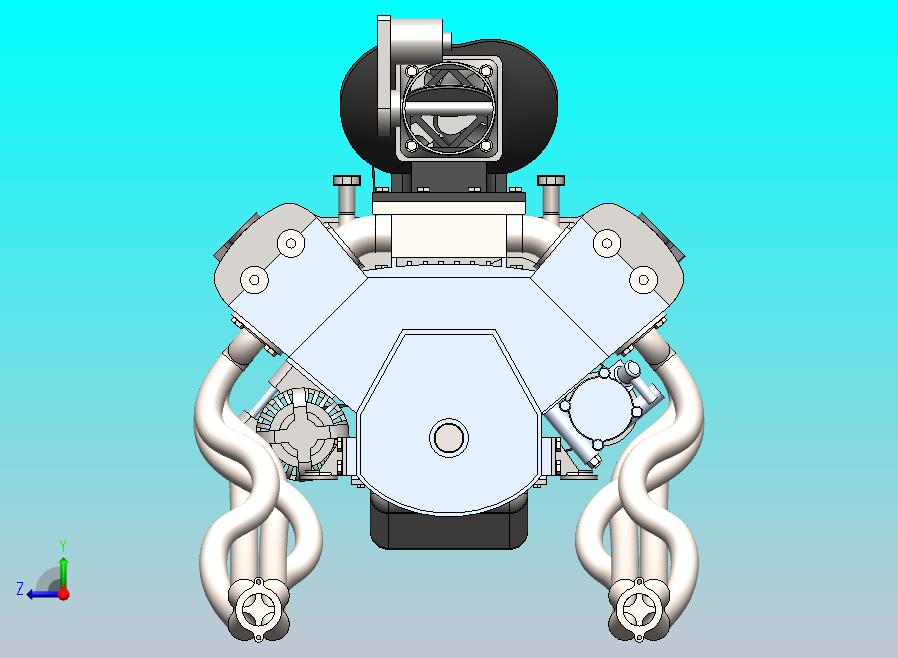 通用增压 DOHC V8 发动机