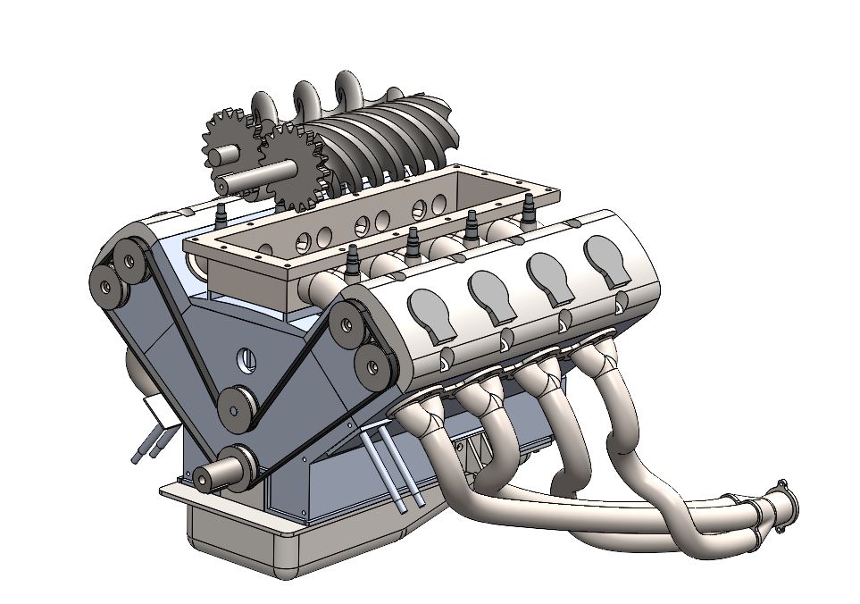 通用增压 DOHC V8 发动机