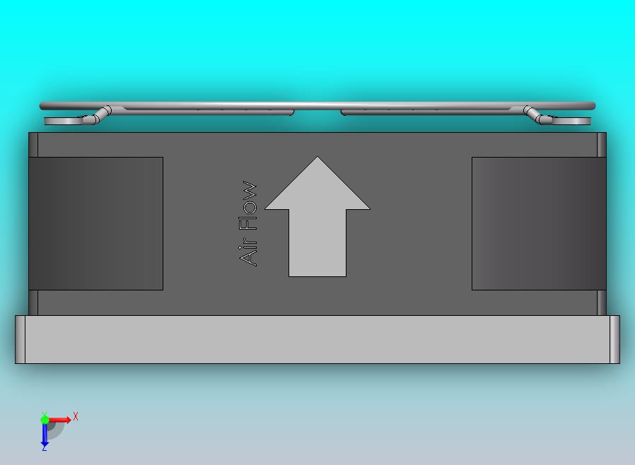 一种工业散热风扇120X120三维模型