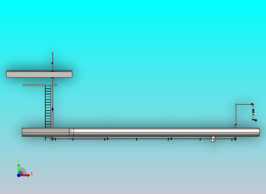 管道 DN80 inox con agua
