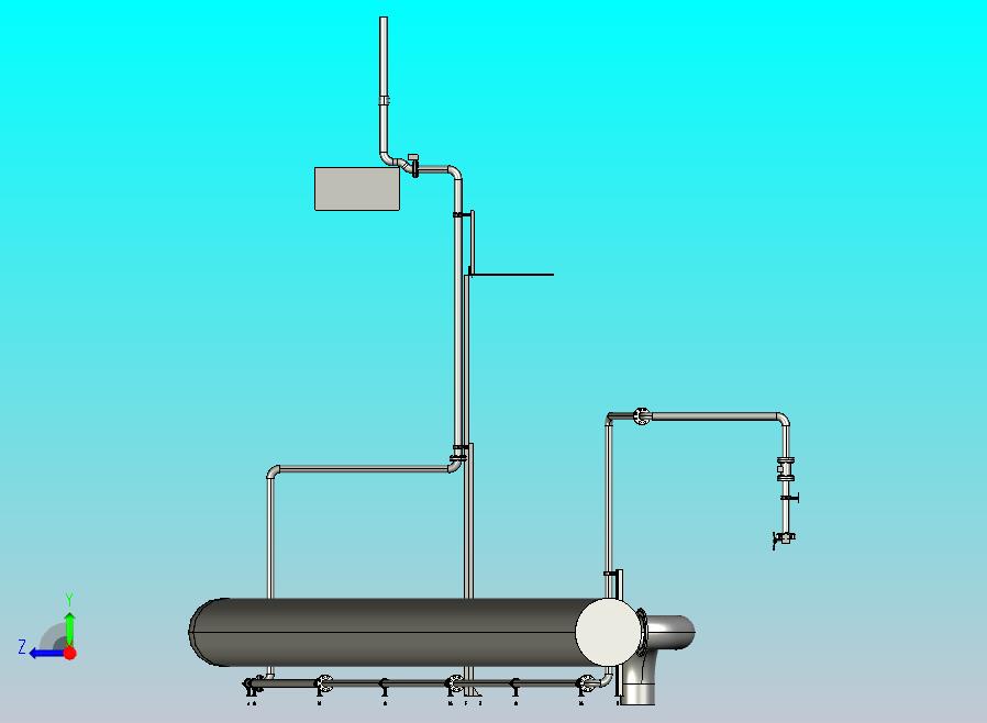 管道 DN80 inox con agua
