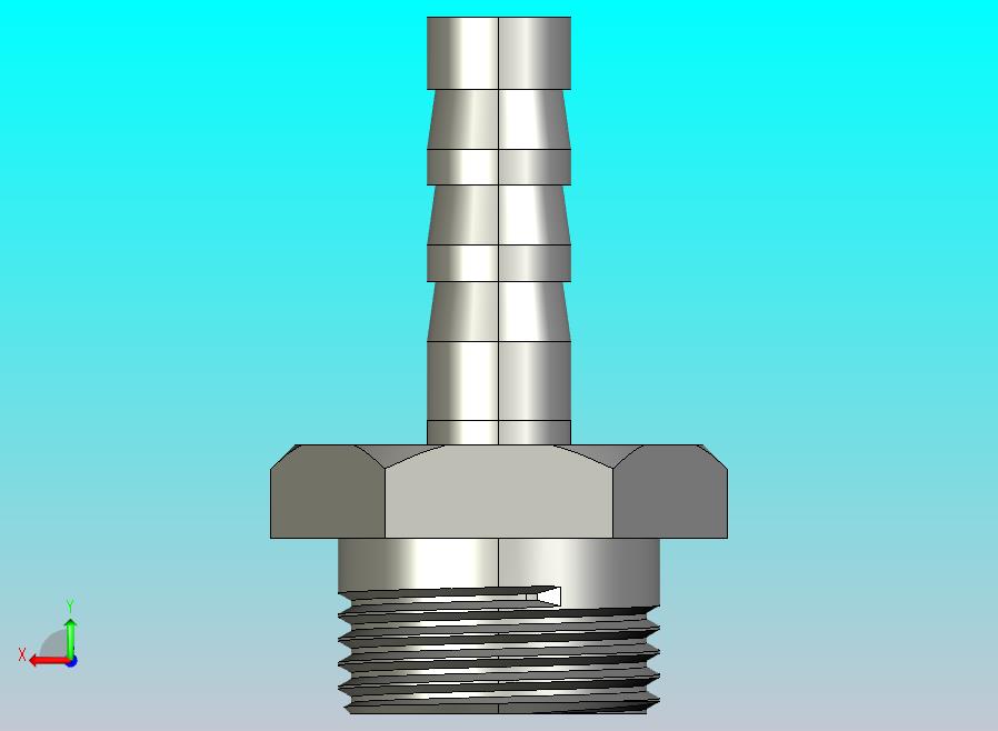 黄铜倒钩接头 6mm x