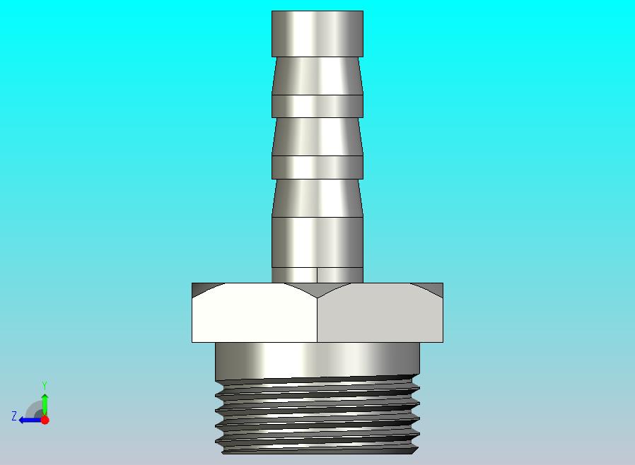黄铜倒钩接头 6mm x