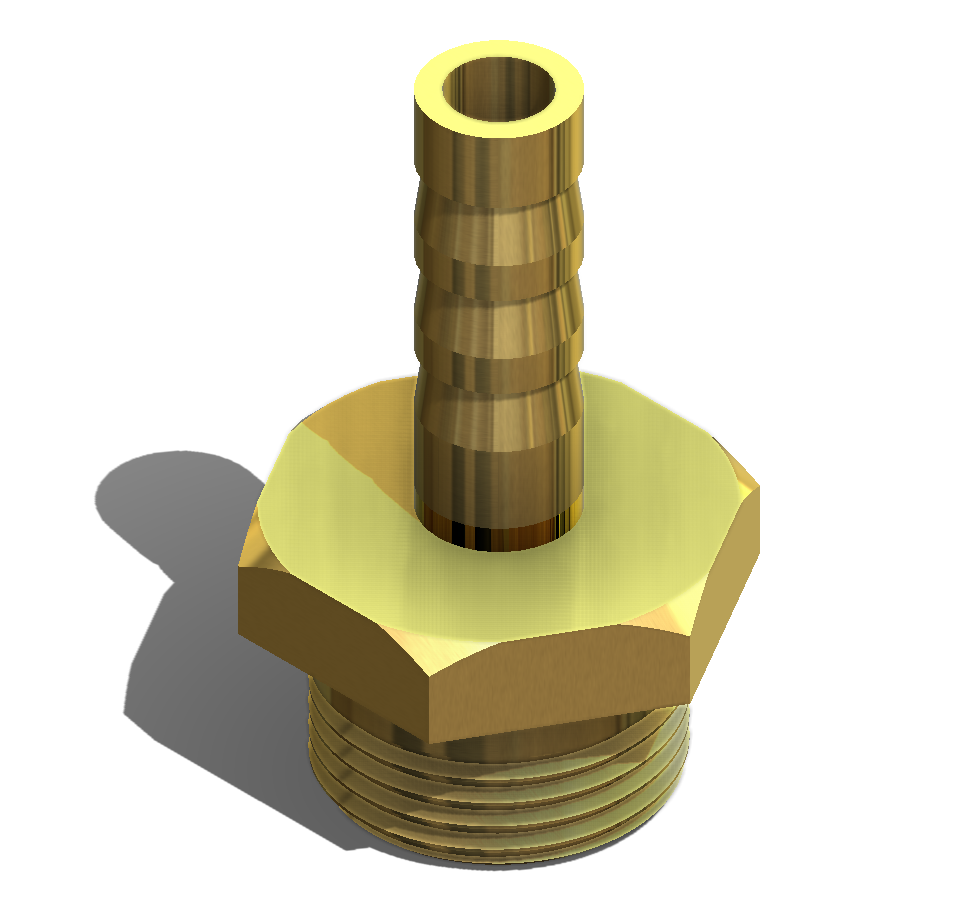 黄铜倒钩接头 6mm x