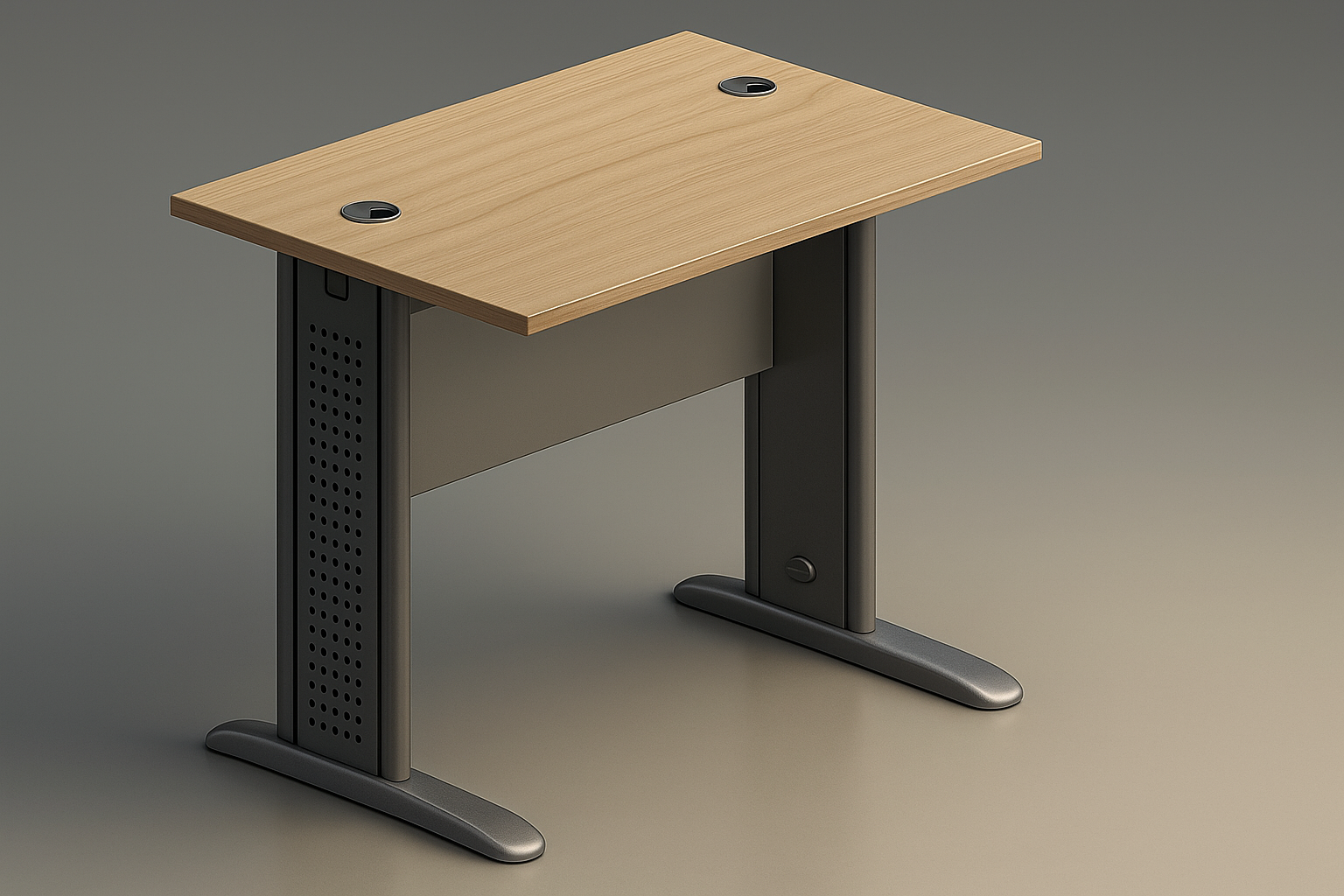 带金属腿的直桌