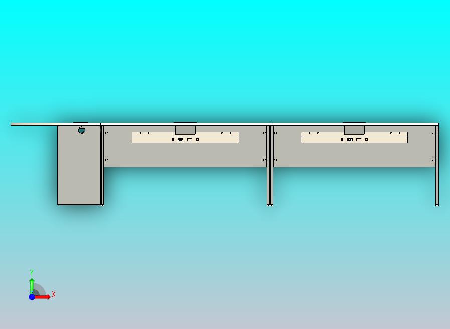 11 人MDF会议桌与电源插座盒
