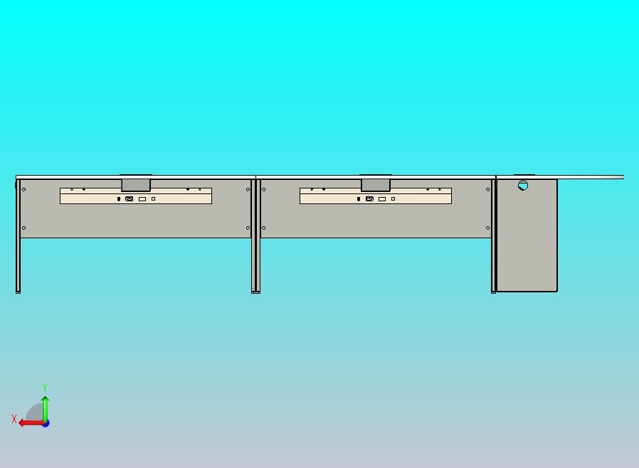 11 人MDF会议桌与电源插座盒