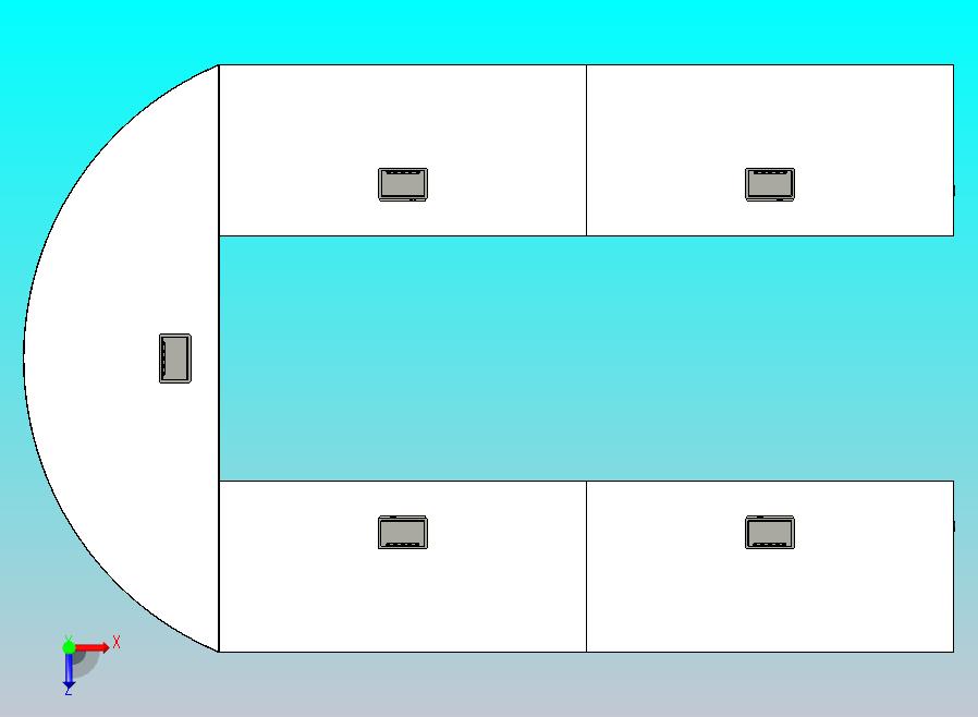 11 人MDF会议桌与电源插座盒