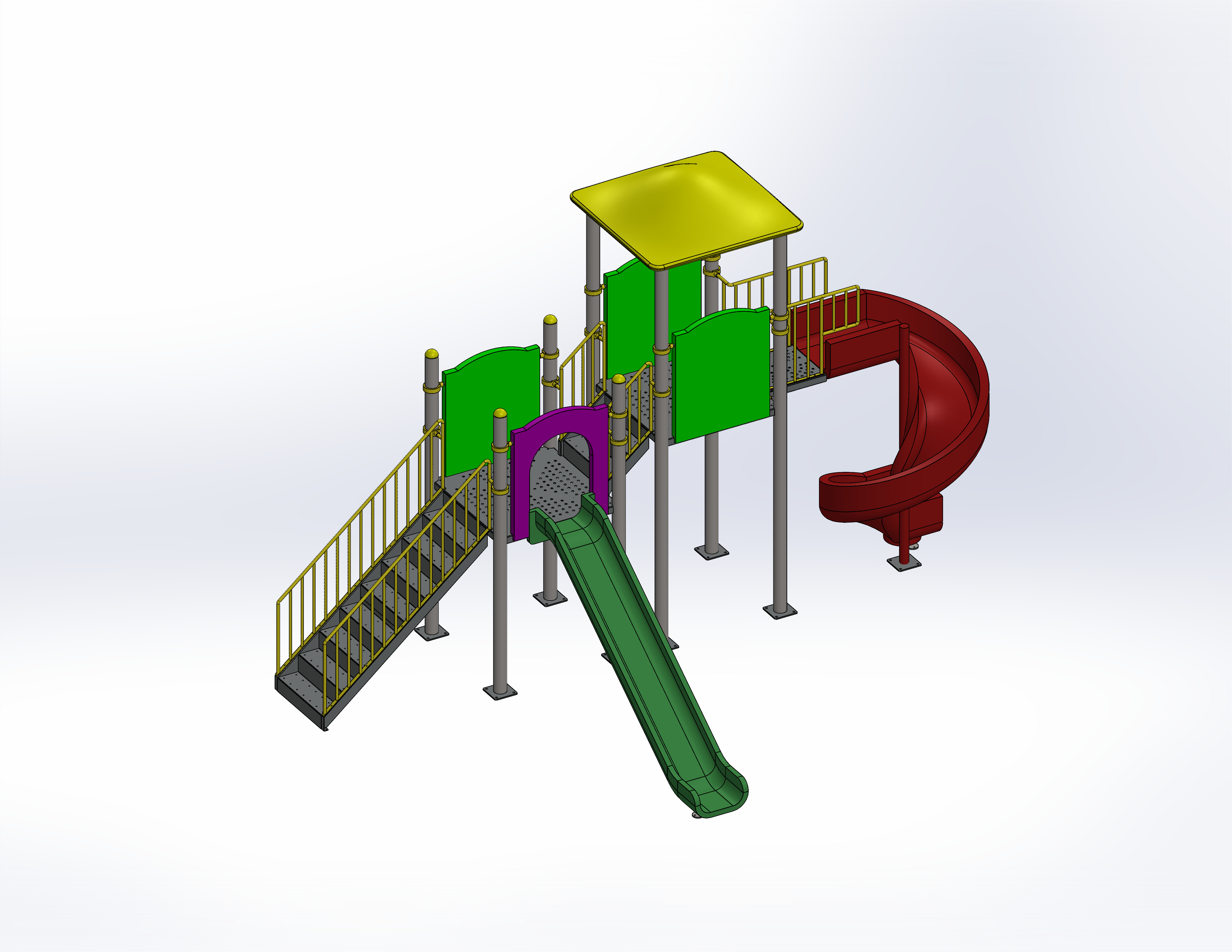 儿童游乐设施秋千、跷跷板